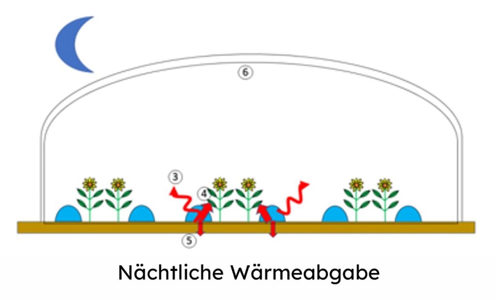 bioklimatisches gewachshaus Nacht